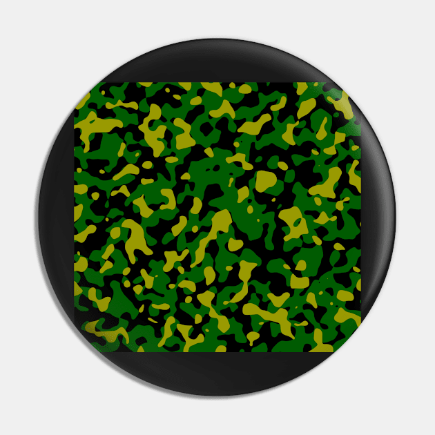 Camouflage green and yellow Pin by Tshirtstory