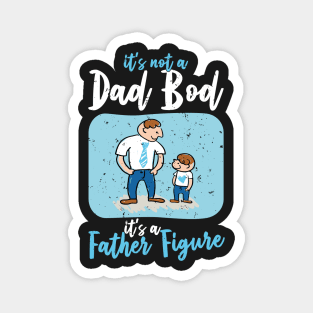 Dad Bod | White And Blue Text Funny Dad Magnet