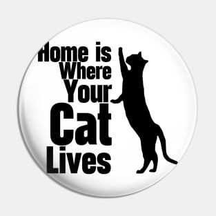 Home Is Where Your Cat Lives Pin