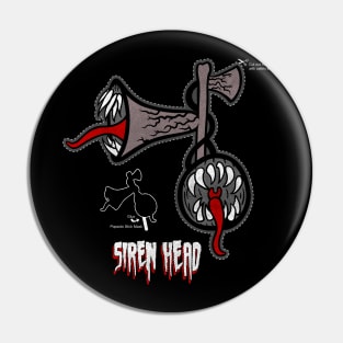 Scary Siren Head printable and cutout meme mask Pin