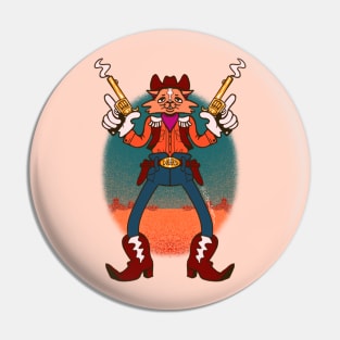 Meowdy Pardner Pin