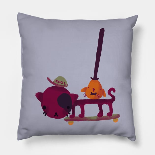 Kool Kat Pillow by Tomato Frog