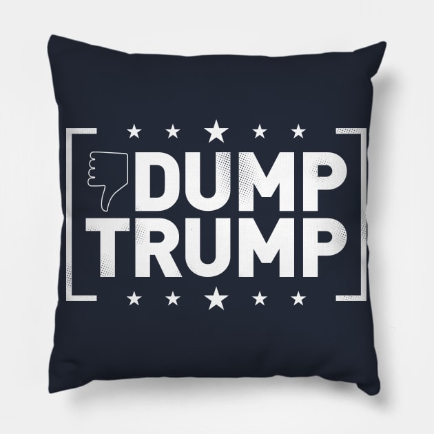 DUMP TRUMP Pillow by DCLawrenceUK