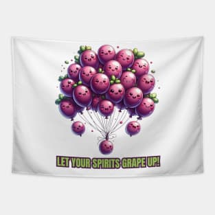 Bunch of Grapes Balloons Artwork Tapestry