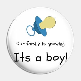 Love this 'Our family is growing. Its a boy' t-shirt! Pin