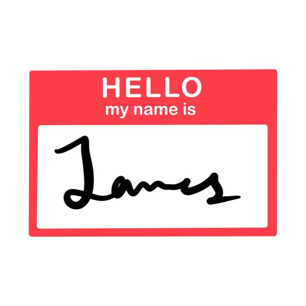 Hello, my name is James by simonescha