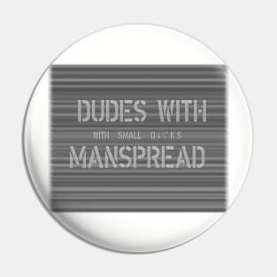 Stop Manspreading Pin