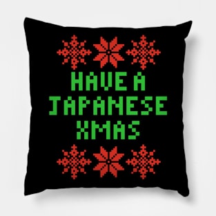 Have A Japanese XMAS Pillow
