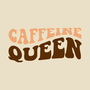 Caffeine Queen Retro Design T-Shirt