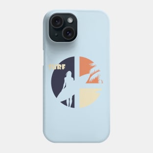 Ready to Surf Silhouette Phone Case