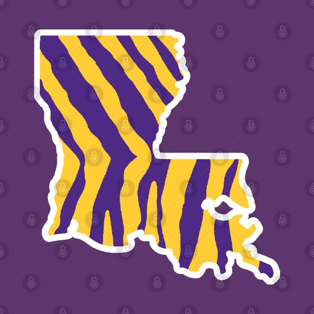 Louisiana Stripes - Purple by KFig21