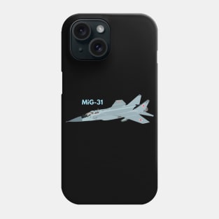 MiG-31 Russian Soviet Interceptor Aircraft Phone Case