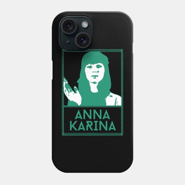 Anna karina\\retro fan artwork Phone Case by MisterPumpkin