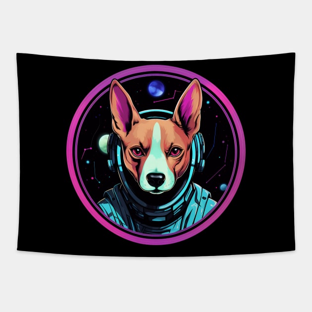 Basenji Cosmic Space Dogs Galaxy Astronaut Tapestry by Sports Stars ⭐⭐⭐⭐⭐