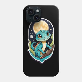 Lizard of the moon Phone Case