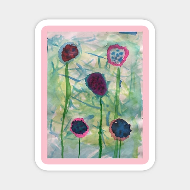 Flowers spring garden lover Magnet by larissasem