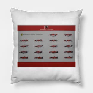 Galleria Ferrari F1 Champions Poster Pillow