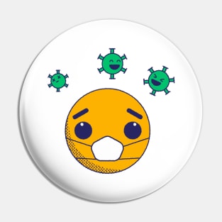 Sick Emoji Pin