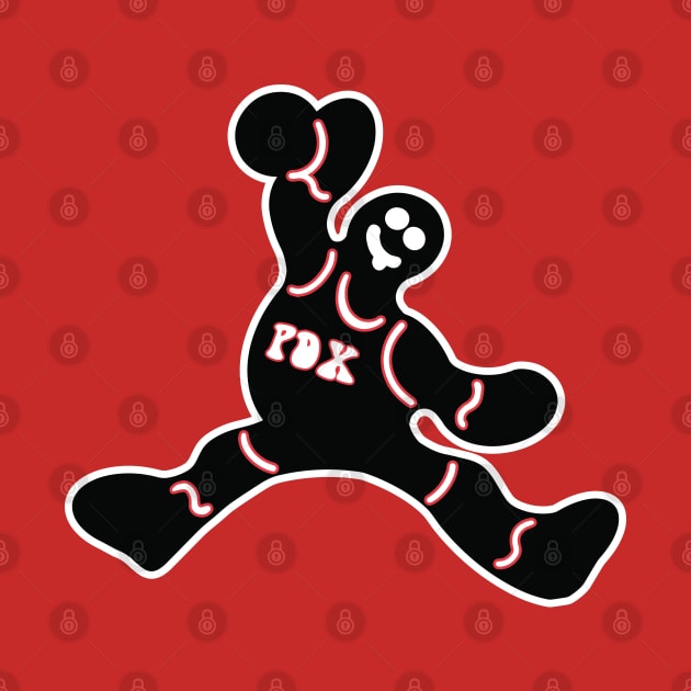 Jumping Portland Trail Blazers Gingerbread Man by Rad Love