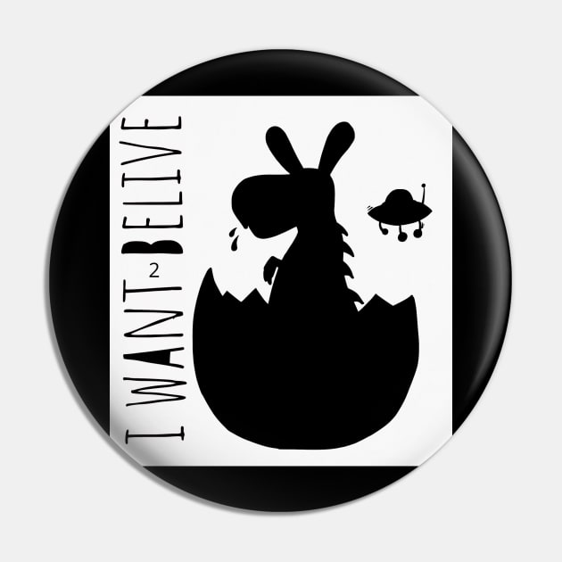I want to believe belive joke funny mistake with sense easter rabbit egg dinosaur Pin by MIWDesign