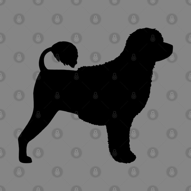 Portuguese Water Dog Silhouette by Coffee Squirrel