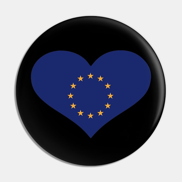 Europe flag Pin by Designzz