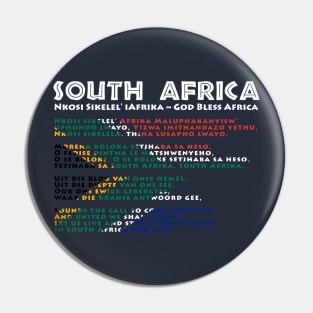 South Africa Flag & Anthem Pin