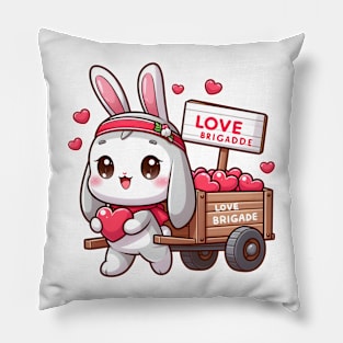 Valentine's Cartoon Delights T-Shirt Pillow