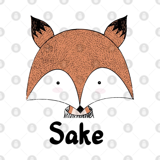 For Fox (Fucks) Sake - Red Sly Fox Face Forest Animal by PozureTees108