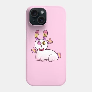 Cute Pink Bunny With Stars Phone Case