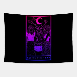 Midnight Margarita Moon - tarot card bubblegum bi pride Tapestry