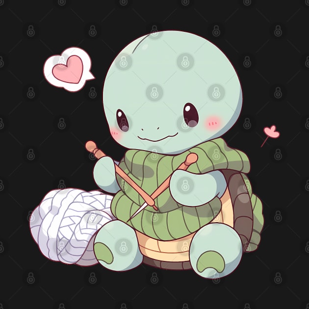 Cozy Creations: Adorable Kawaii Turtle Knits with Love by SnuggleNook
