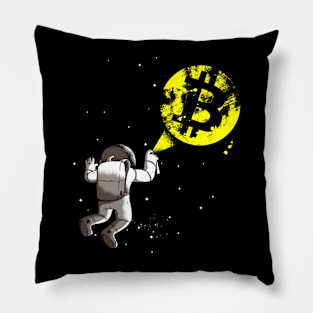 funny - crypto – Bitcoin to the moon Pillow