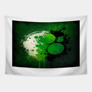 St Patricks Day Artwork - Green abstract artwork Tapestry