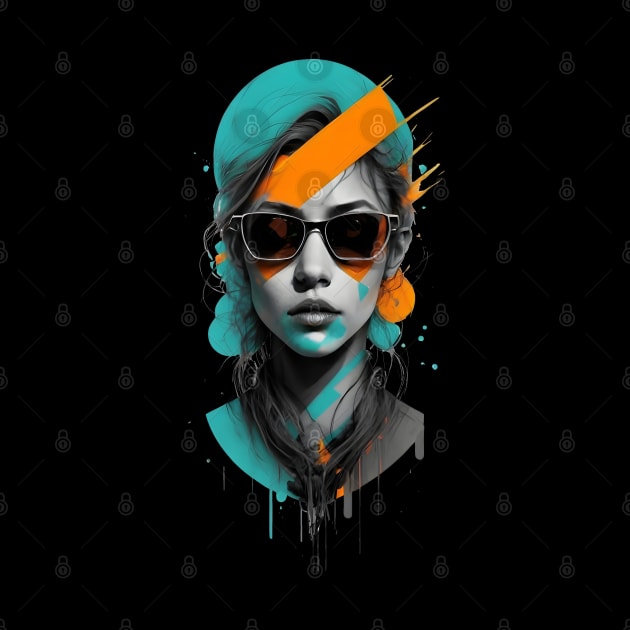 Abstract Modern Woman by SimpliPrinter