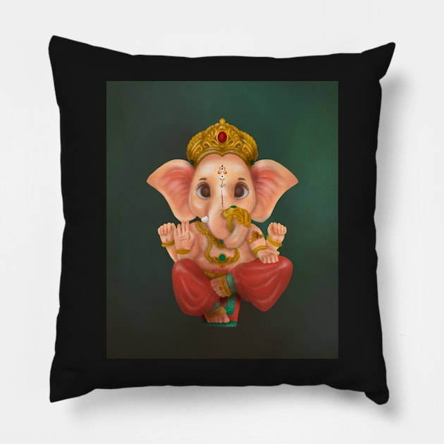 Lord Ganesha Pillow by cgcreation