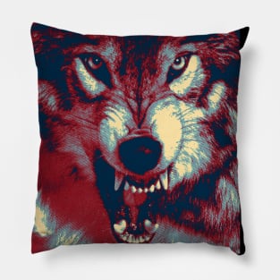 Wolf ayes 02 Pillow