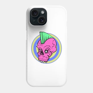 Mohawk skull Phone Case