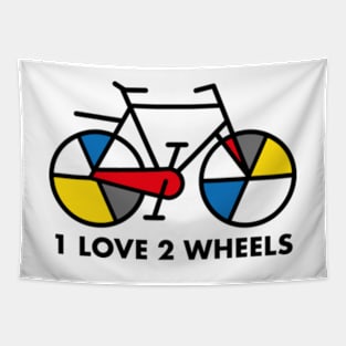 1 LOVE 2 WHEELS and a nod to Mondriaan Tapestry