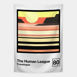 Travelogue / Minimalist Style Graphic Artwork Design Tapestry