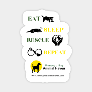 Eat, Sleep, Rescue, Repeat Magnet