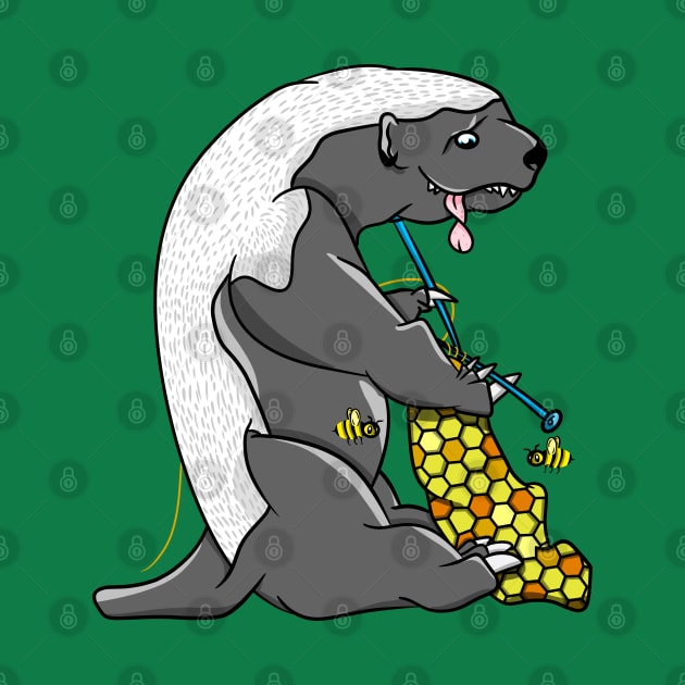 Cartoon Honey Badger by mailboxdisco