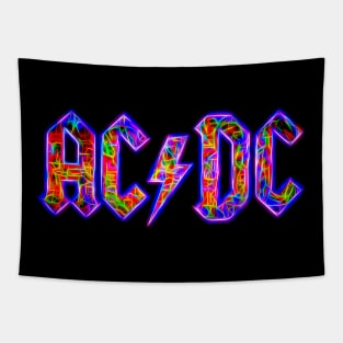 ACDC Neon Glow Tapestry