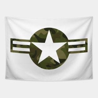 Military Camouflage Symbol Tapestry