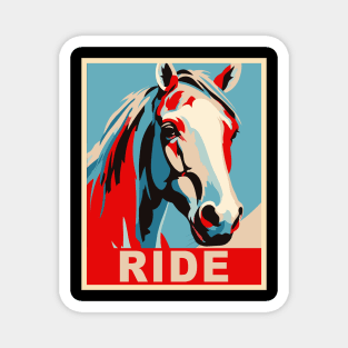 Funny Horse Equestrian Gifts Horseback Riding Magnet