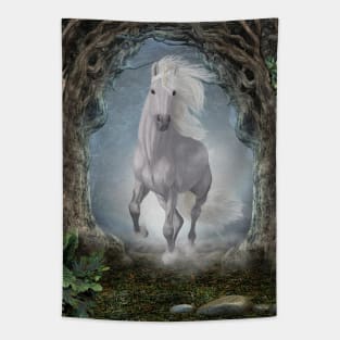 Wonderful white unicorn Tapestry