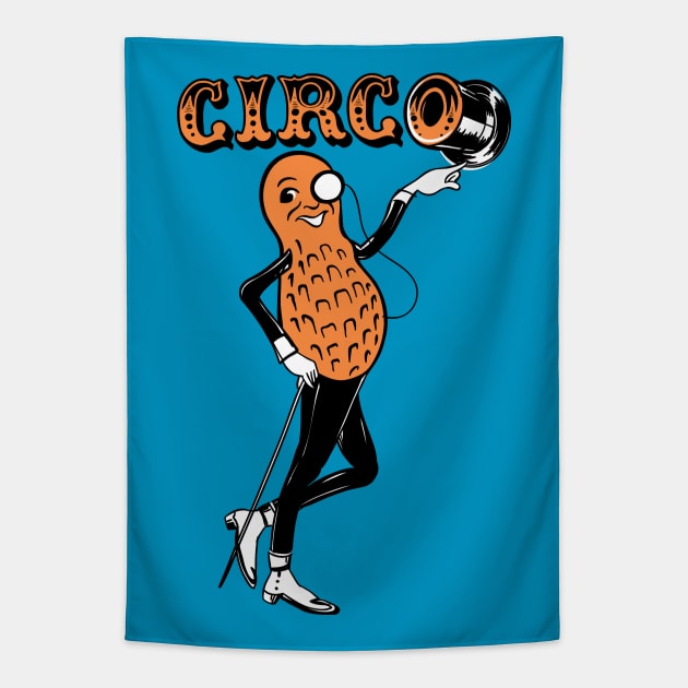 Elites are a circus. Tapestry by foozledesign