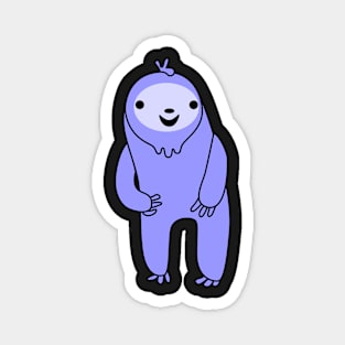 Excited Purple Sloth Magnet