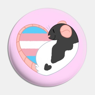 Trans Pride Rat Pin