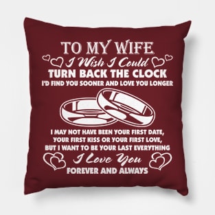 To my wife... Pillow